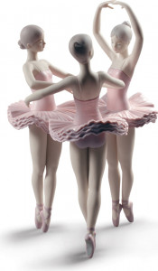 10669081 LLADRO Фигурка Lladro "Балерины" 18х31см Фарфор