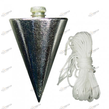 Отвес конусный 400 гр шнур 5 метр MATRIX 12635