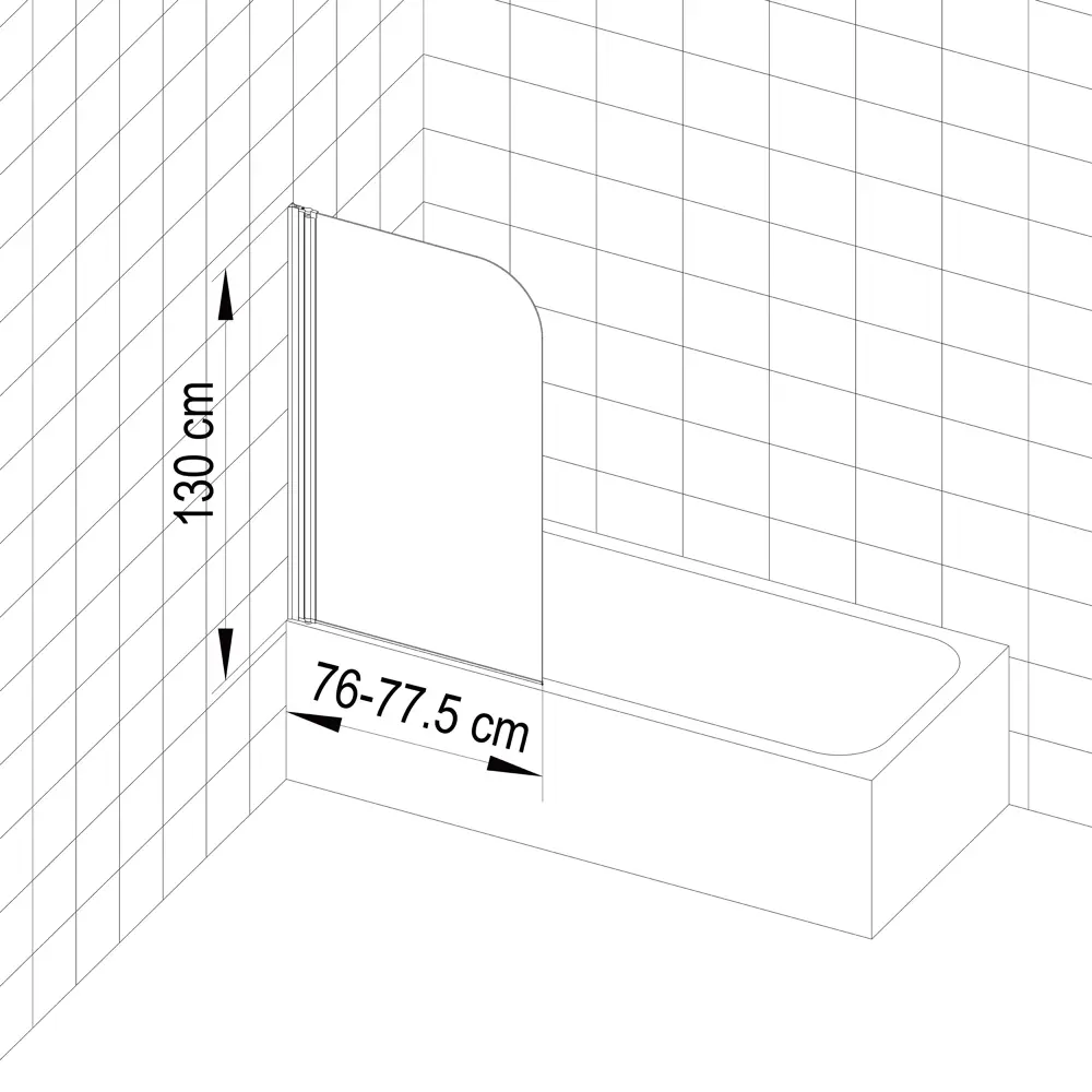 STLM-0031270 Душевое ограждения на борт вынны Santreyd Китай  - Вид №7