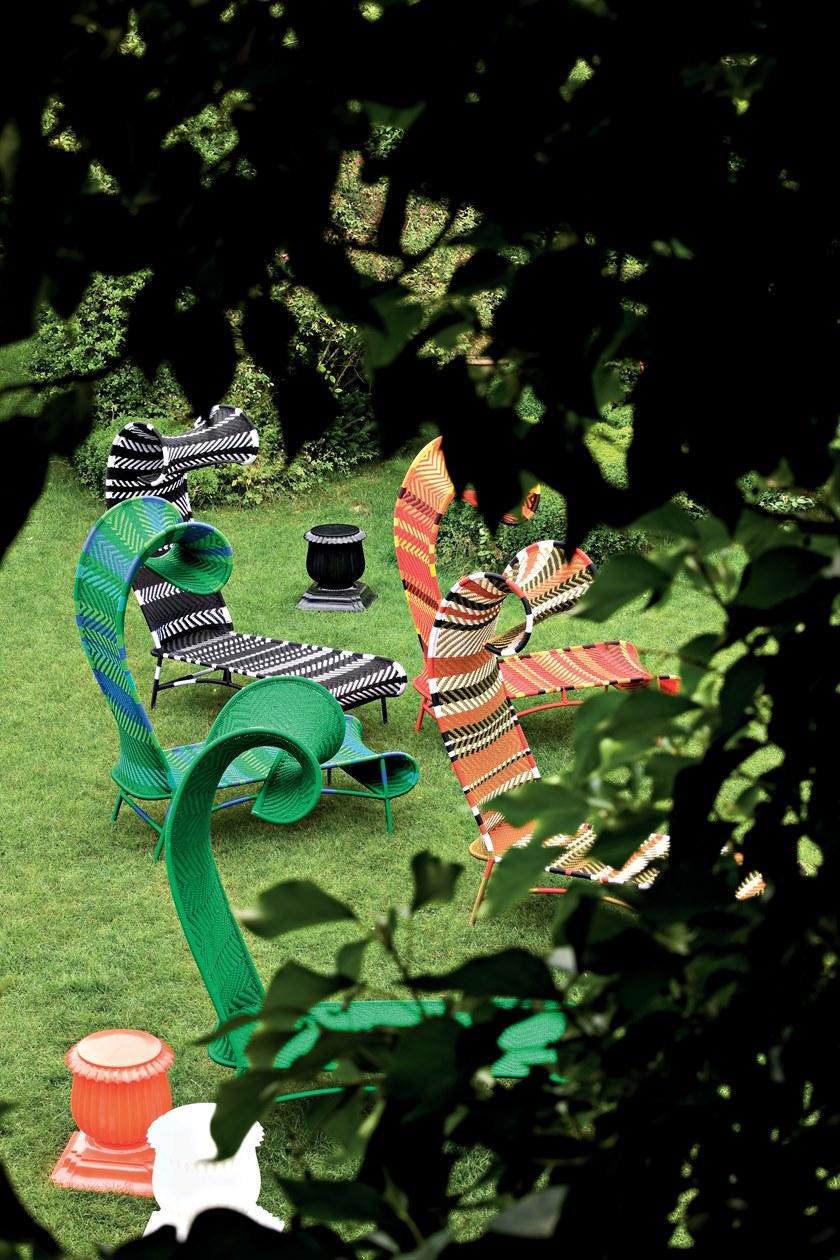 Moroso Садовая кушетка из цветных полиэтиленовых нитей M'afrique sun-id-1381407 - Вид №8