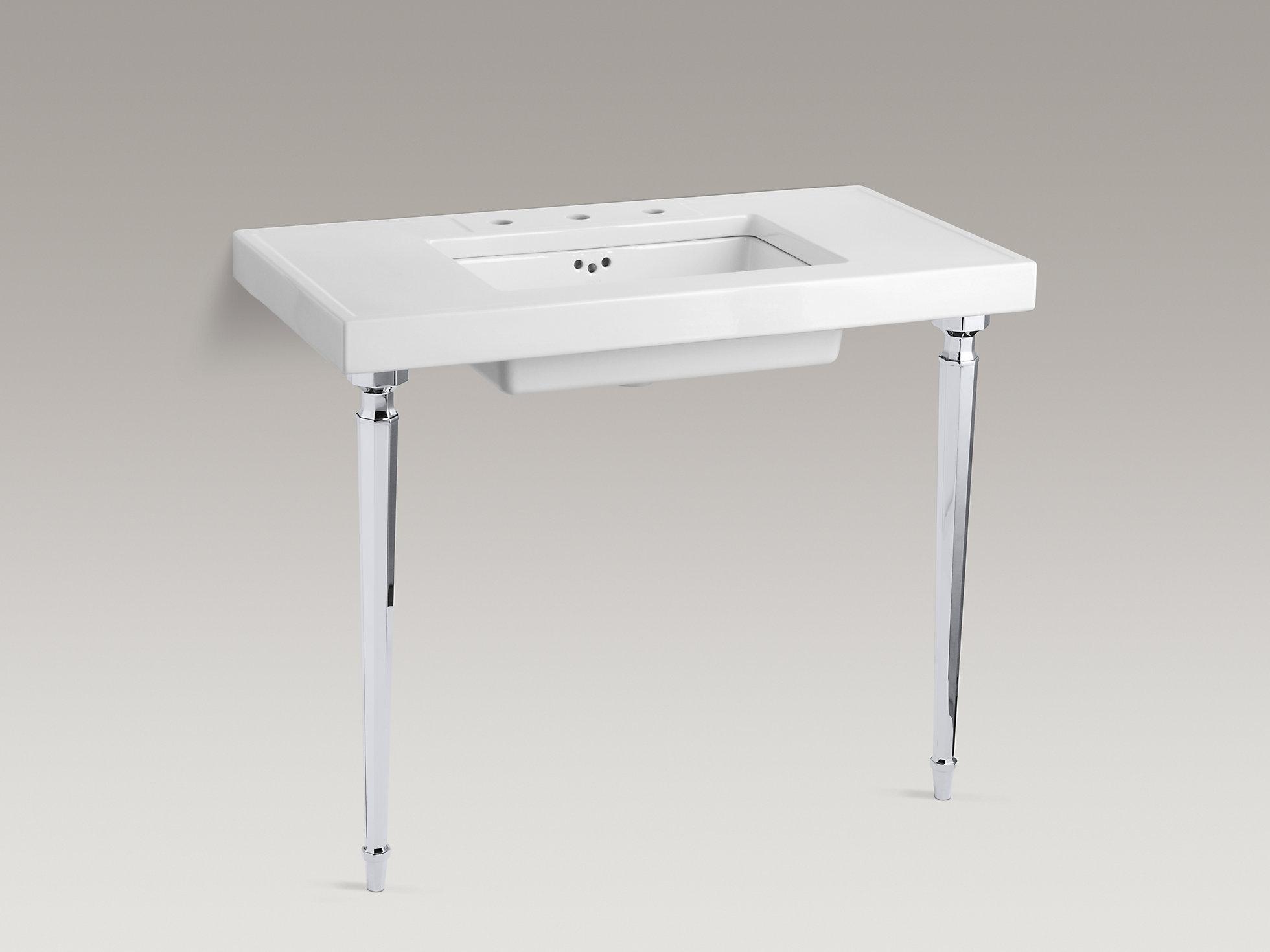 KOHLER Kathryn Восьмиугольные конические ножки стола из латуни K-6839-AF  - Вид №8