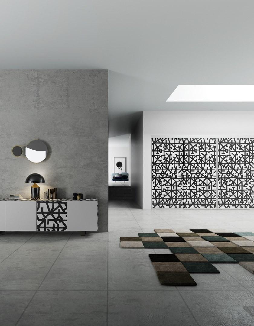 De Rosso Шкаф на заказ с hpl и алюминиевыми раздвижными дверями Aliante system sun-id-1499520 - Вид №3