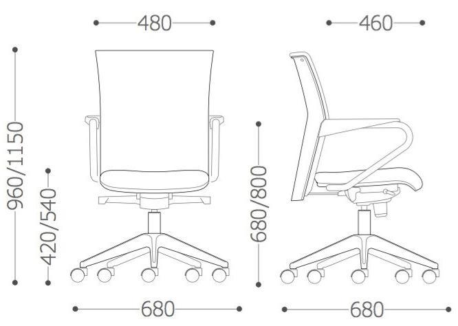 VAGHI Поворотный офисный стул с тканевой обивкой и подлокотниками Morea comfort sun-id-1375161 - Вид №9
