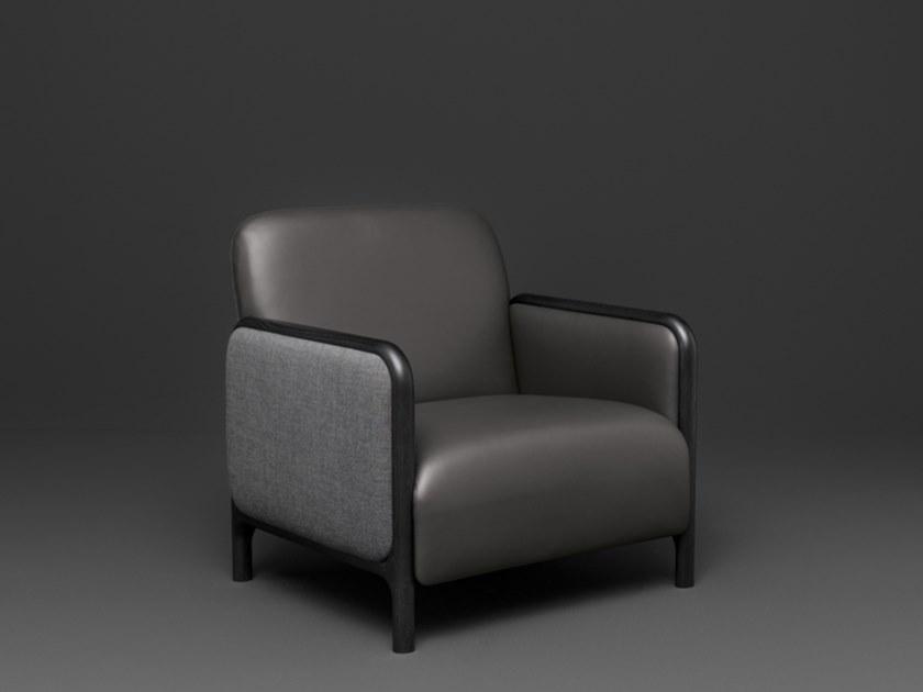 PIAVAL Кожаное кресло с подлокотниками Cameo | contract 89-62/1f - Вид №3