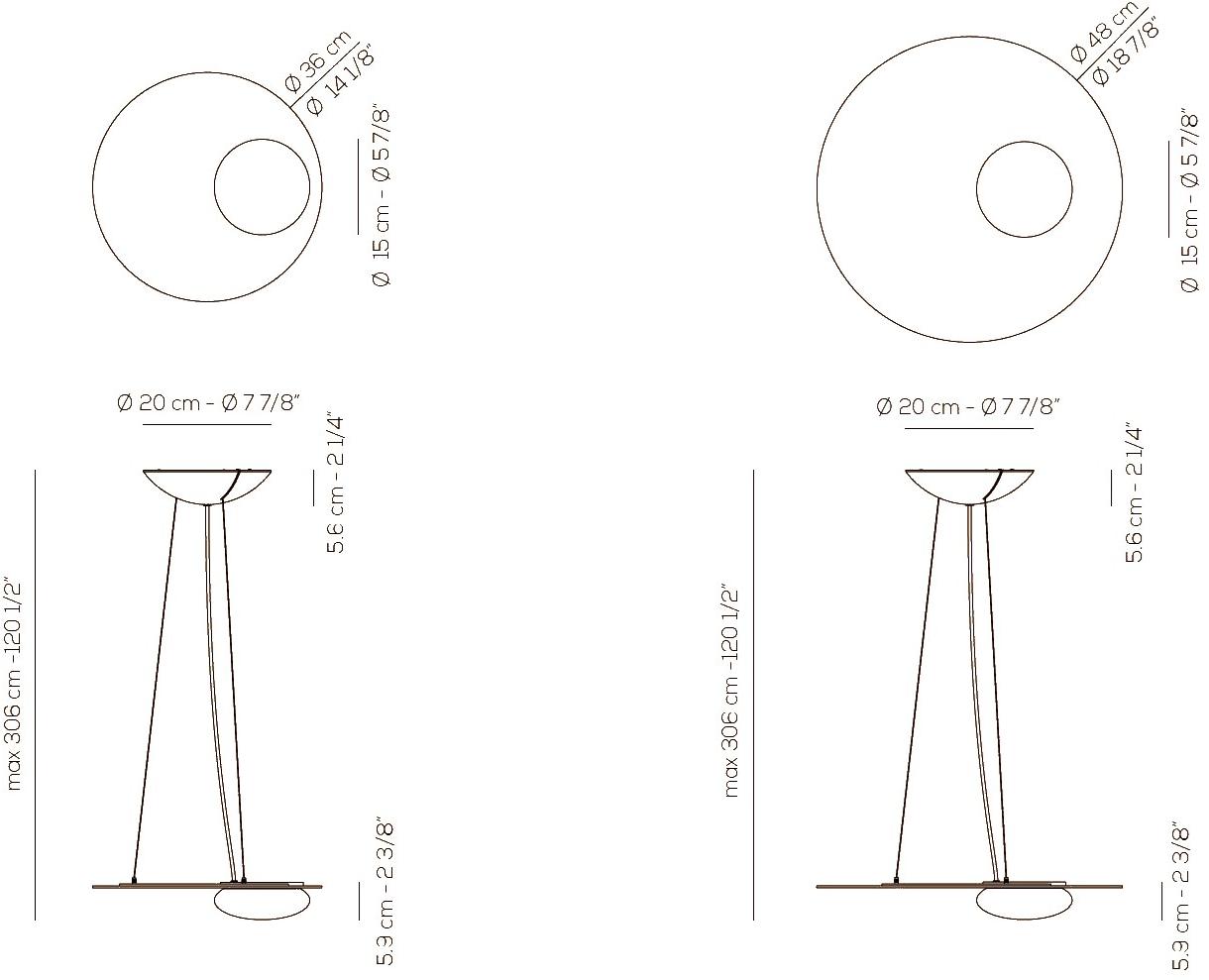 AXOLIGHT Светодиодный подвесной светильник прямого света из алюминия Kwic sun-id-1490878 - Вид №5