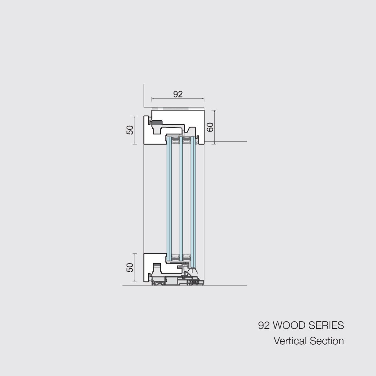 Деревянное окно с двойным остеклением Carminati Skyline System ARCH-00047345 - Вид №10