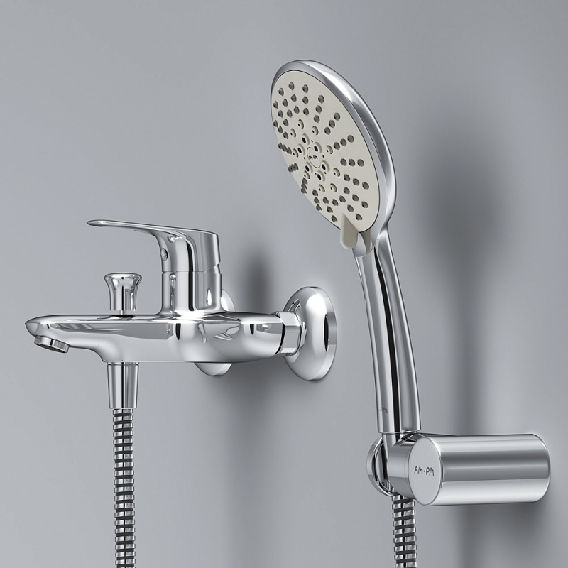 F85E15000 смеситель для ванны/душа душевой набор хром шт. AM.PM Joy - Вид №5