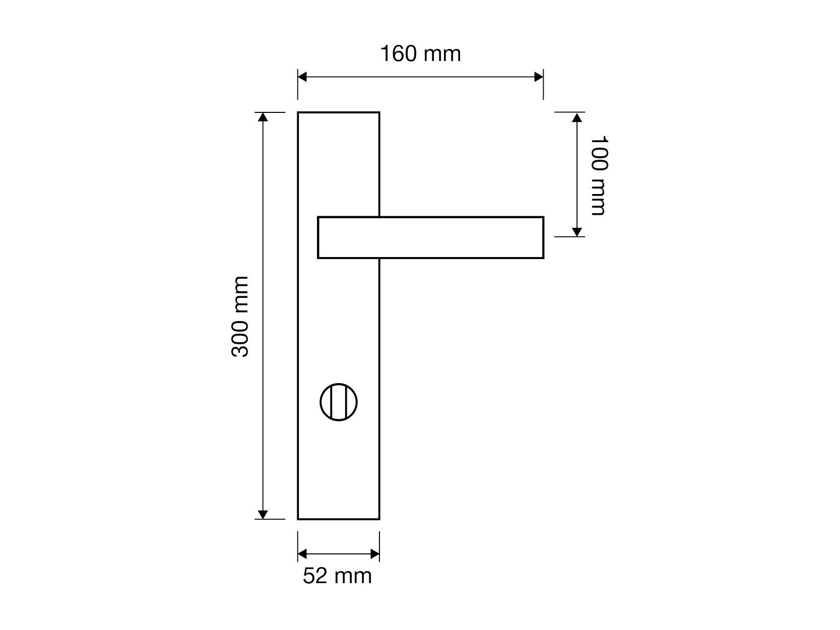 Латунная ручка на пластине с насадкой LINEA CALI' Spirit Mesh ARCH-00112587 - Вид №3