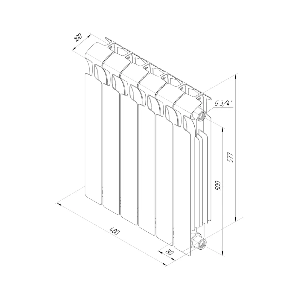 Биметаллический радиатор RIFAR Monolit - надежное отопление на 25 лет 12876392 STLM-0002482 - Вид №9
