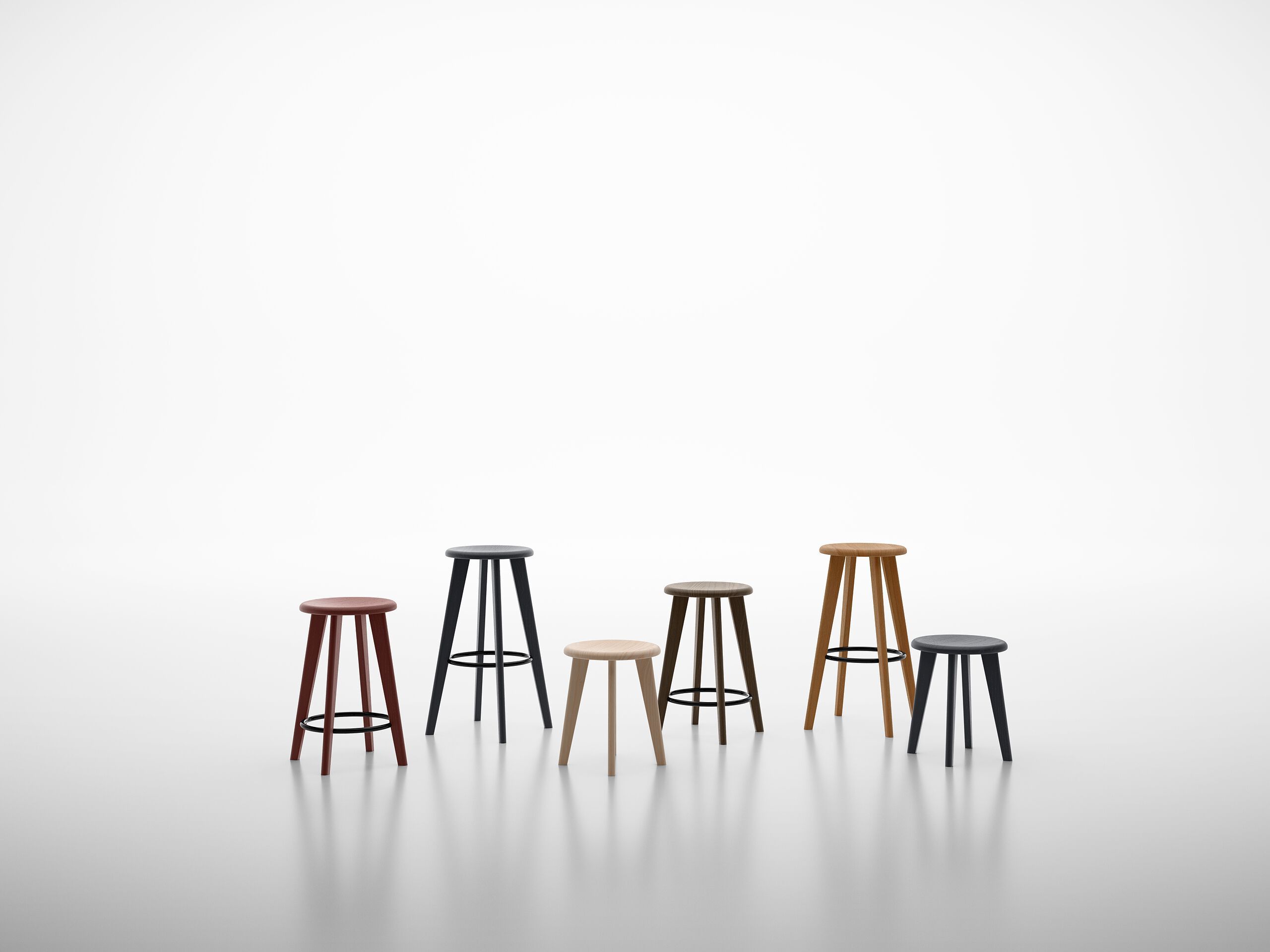 Высокий стул из массива дерева с подставкой для ног SIPA Jolly ARCH-00051635 - Вид №4