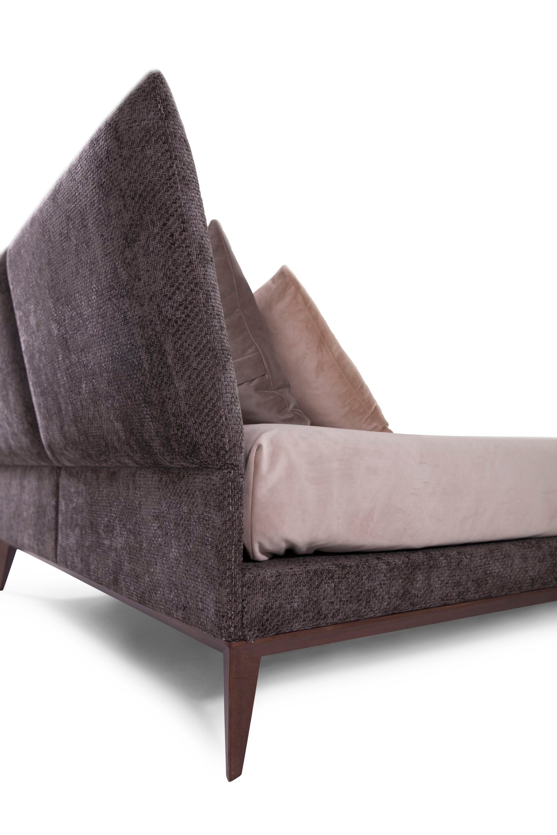 Двуспальная кровать из ткани с мягким изголовьем ABLE LESTER ARCH-00039321 - Вид №3