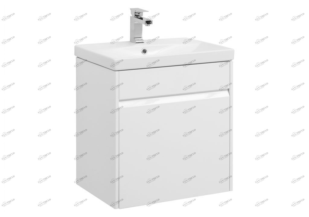 Тумба с раковиной Aquanet Палермо 60 белый 0020393400188554