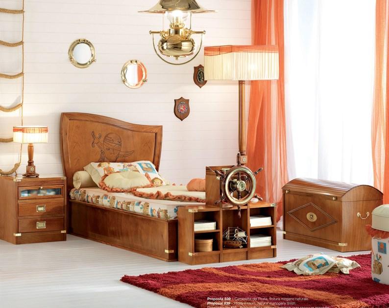 Caroti Кровать в морском стиле с тафтинговым изголовьем  538  - Вид №1