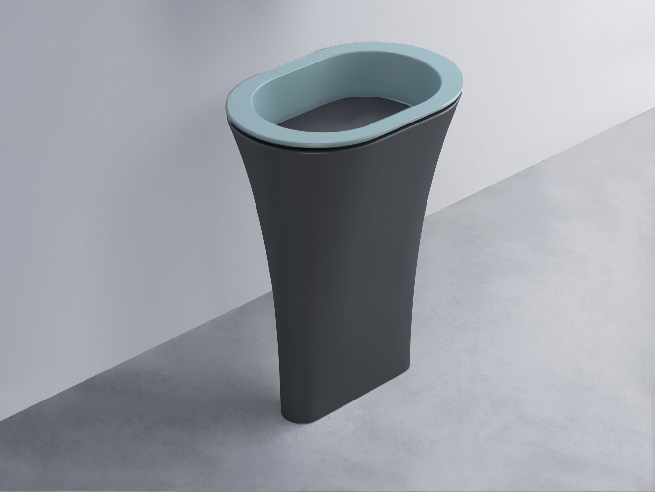 AMLA65-PL+AMPILO-BA+AMCOLO-BA Раковина Amedeo Ovale отдельностоящая cielo Enjoy + Amedeo Ceramica Cielo