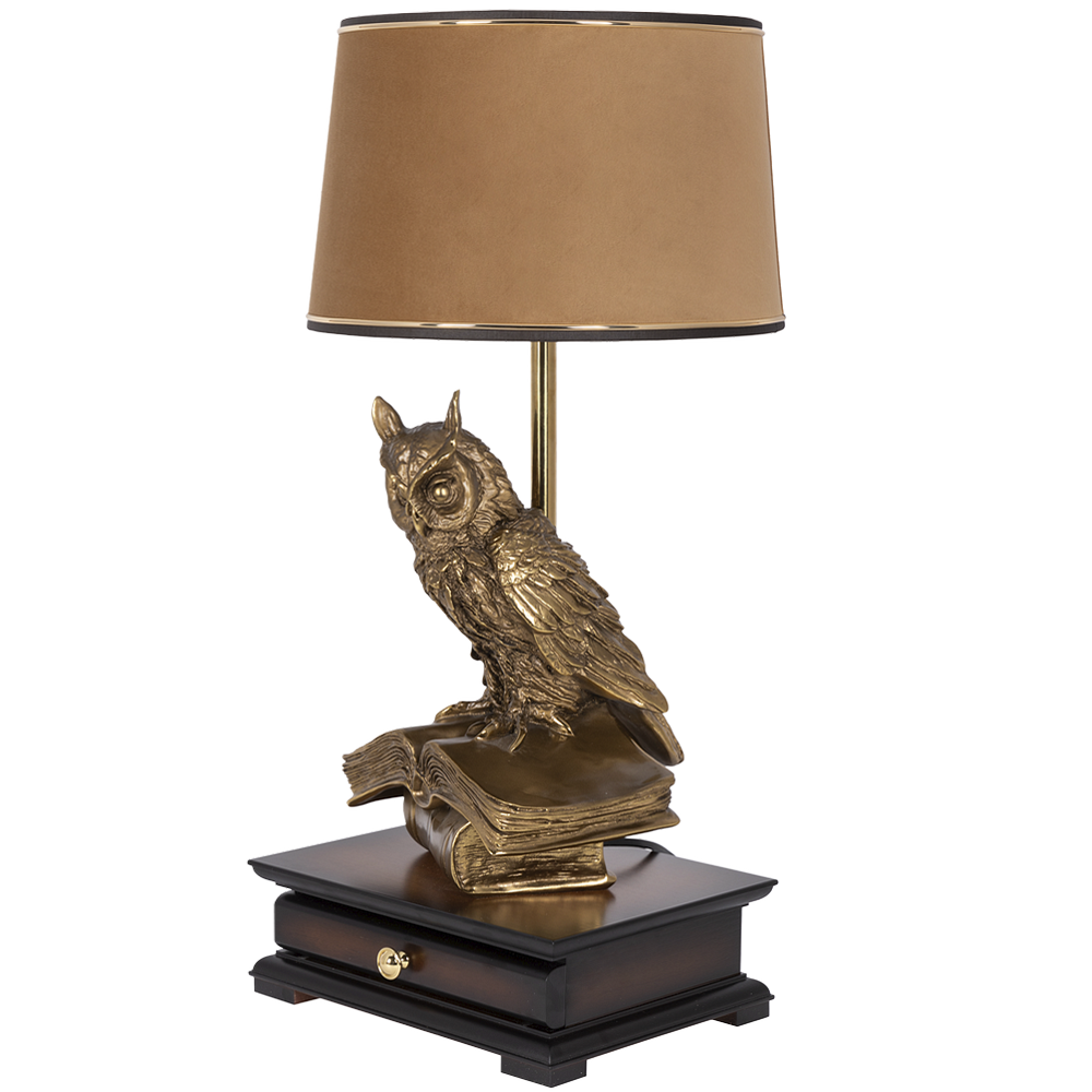 33006/1,34057 Настольная лампа с бюро Ученый Филин Тюссо Поталь BOGACHO 4627138211540, 4627138151136