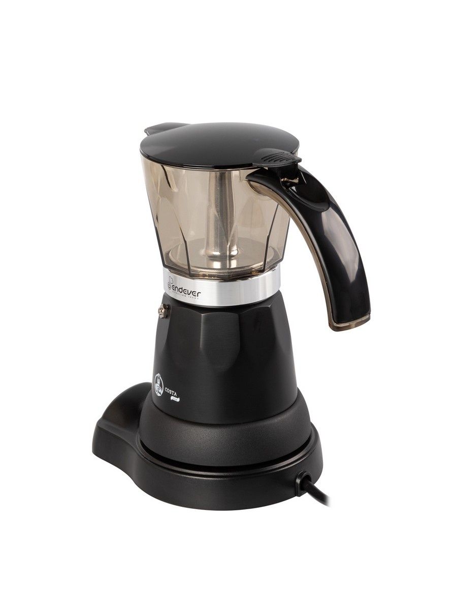 1036655 Гейзерная кофеварка Endever Costa-1020 черный STDN-0122445 - Вид №3