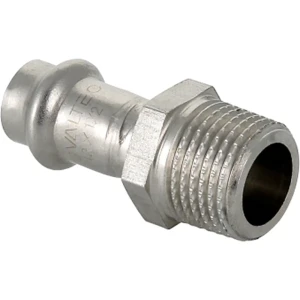 Переходник Valtec 3/4"x22 мм НР нержавеющая сталь