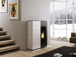 PALAZZETTI Пеллетная печь из стали и стекла класса а + Ginger