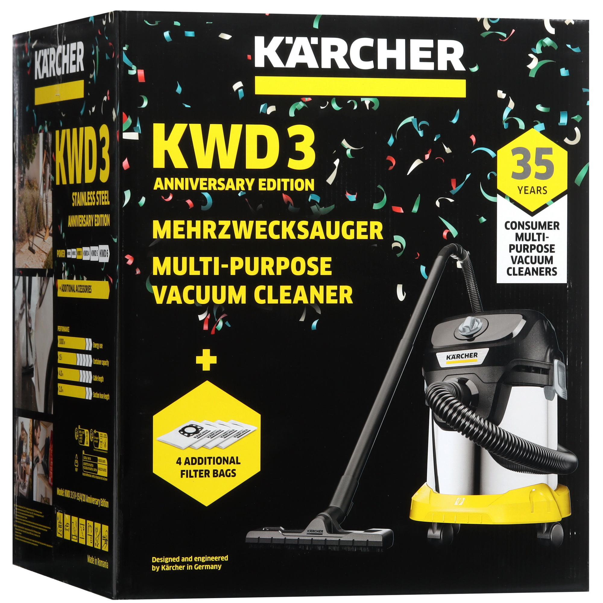 Хозяйственный пылесос  Karcher KWD 3 S V-15/4/20 AE 5451394 STDN-0078038 - Вид №14