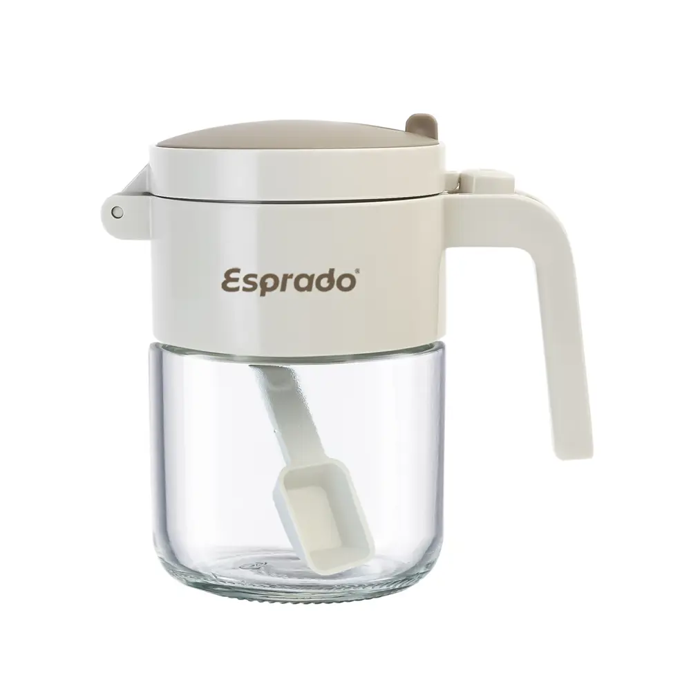 Банка для сыпучих продуктов Esprado Crema 0.3 л стекло цвет бежевый STLM-2163823