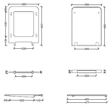 Сиденье для унитаза Alice Ceramica HIDE ARCH-00120617 - Вид №3