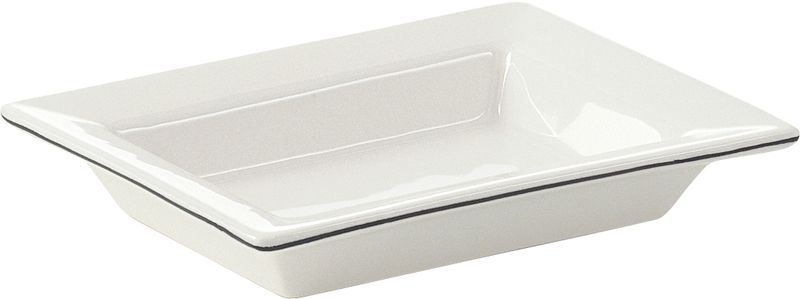 LC11(02) Gedy G-Lucrezia, настольная керамическая мыльница, белая керамика