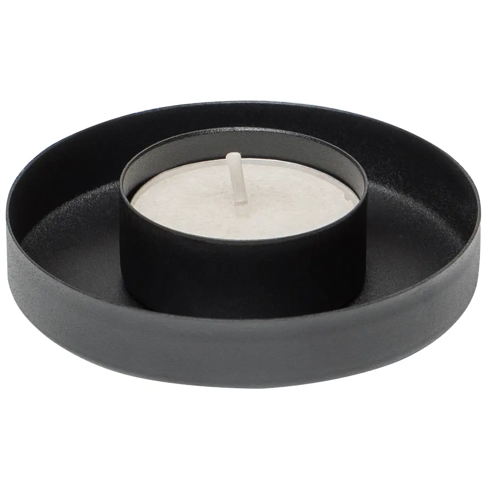 Подсвечник 1 свеча металл 8x1.8 см цвет черный 89399431 STLM-2058489 Santreyd 