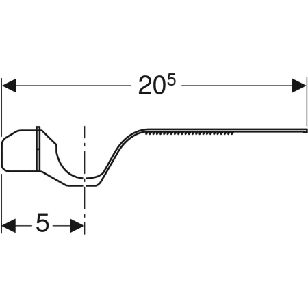 461.070.00.1 Хомут трубы Geberit GIS для подающих трубопроводов Geberit  - Вид №3
