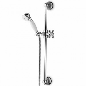 Z92485 Настенная штанга в сборе со штангой 550 мм, ручной душ с фиксированной струей Z9472P.C, гибкий шланг 1500 мм. Zucchetti Delfi