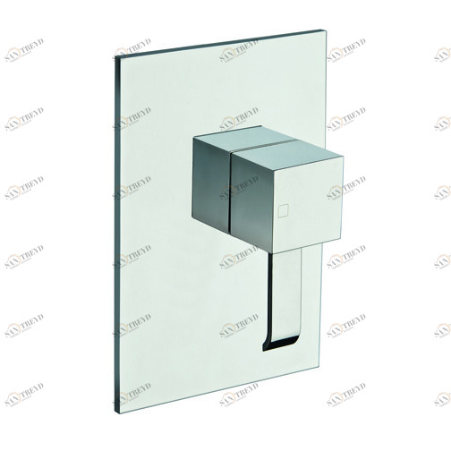 CRIQM686 Наружные части смесителя для душа CRICS535 с металлической пластиной Cristina Rubinetterie 