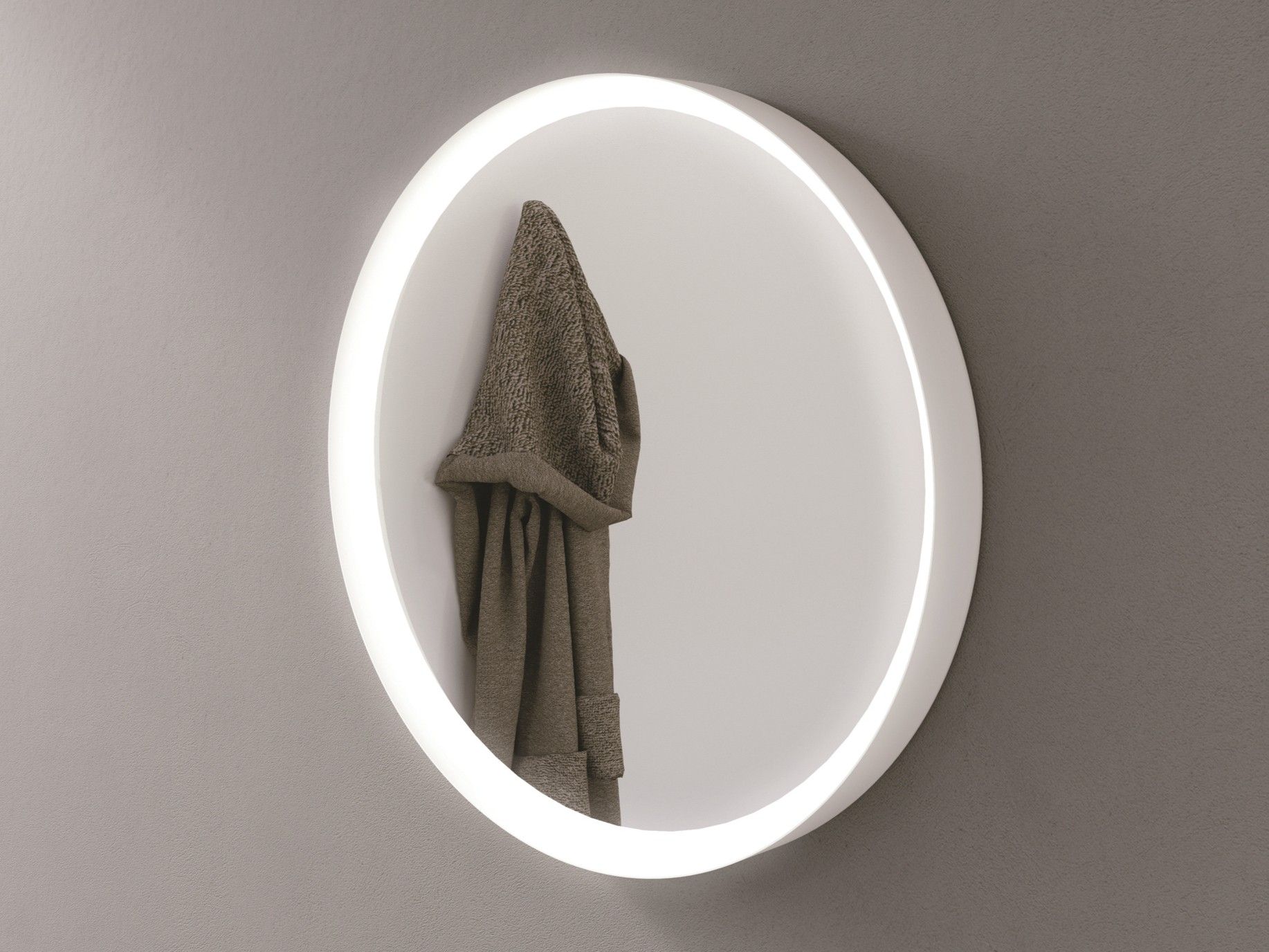 Круглое зеркало с рамкой и встроенным освещением DDL Reflex ARCH-00029636