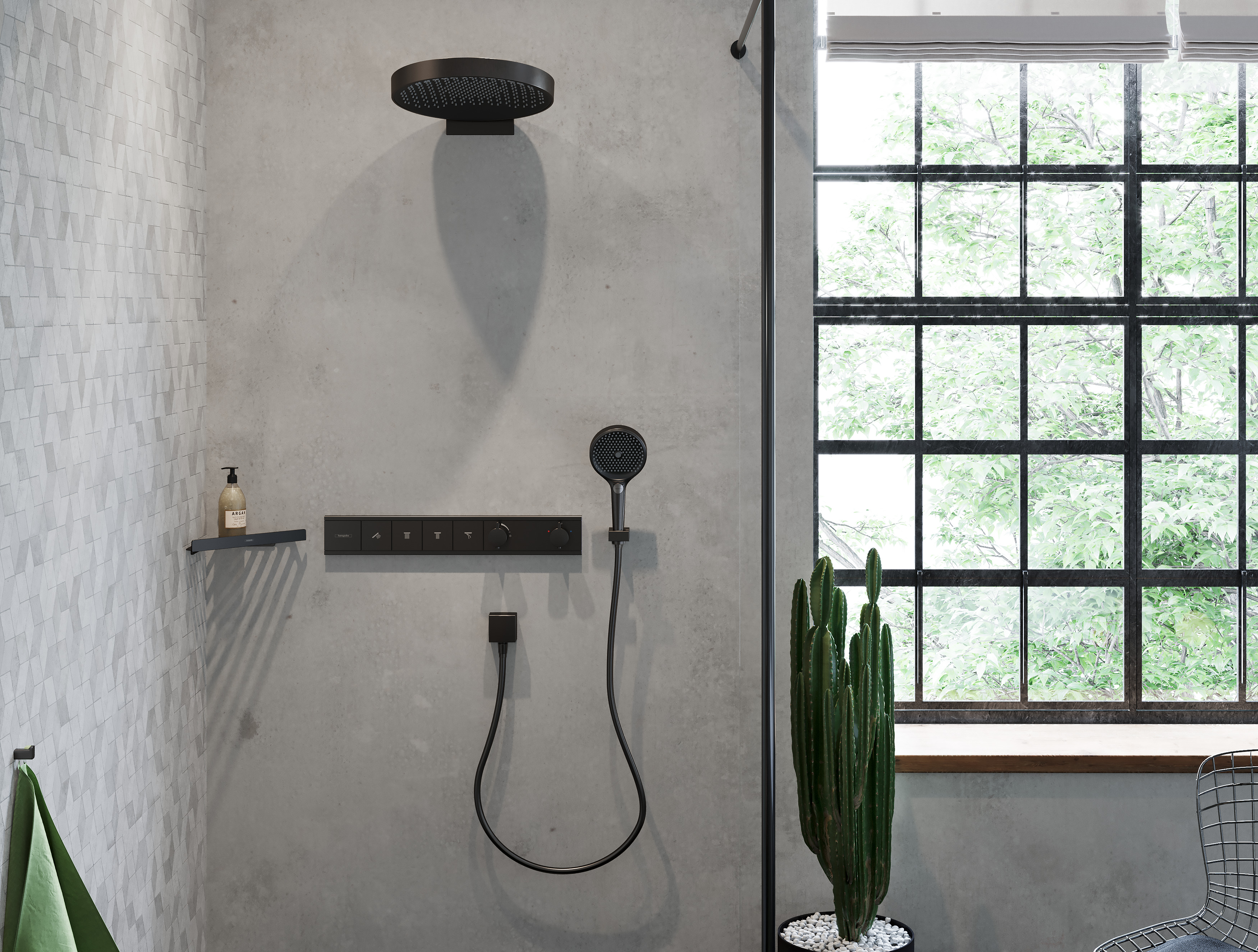15382340 RainSelect Термостат скрытого монтажа на 4 функции Hansgrohe  - Вид №1