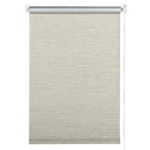 Штора рулонная блэкаут Штрих 50x175 см коричневая