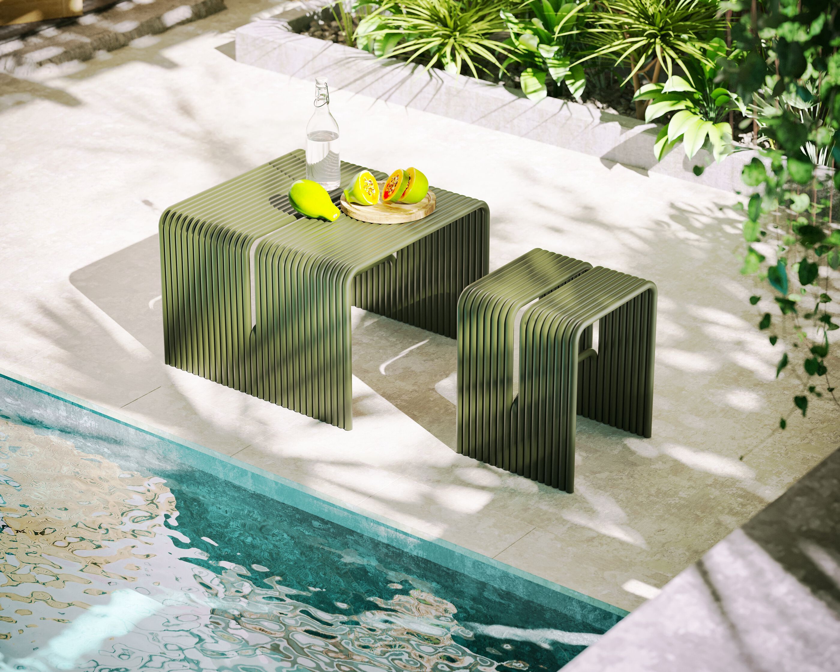 Алюминиевый низкий садовый стул с порошковым покрытием Joyf TUbe ARCH-00101089 - Вид №2