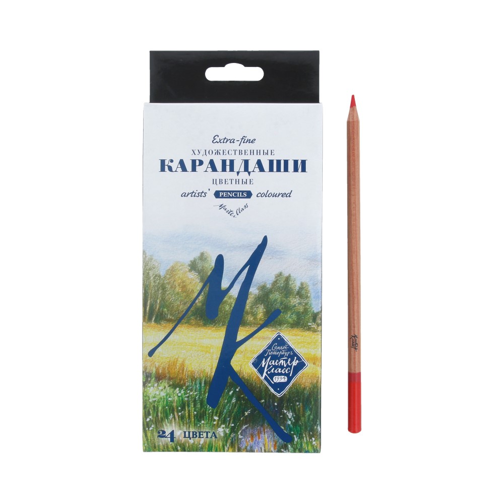 152411185 Набор профессиональных цветных карандашей 24 цв. 24 шт. Мастер Класс 