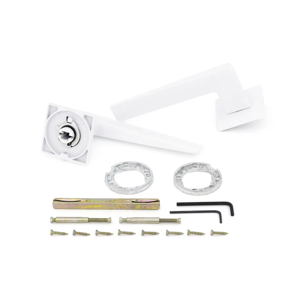 Дверные ручки Palladium Z 222 WP, без запирания, комплект, цвет белый 85259758 STLM-2094757  - Вид №1