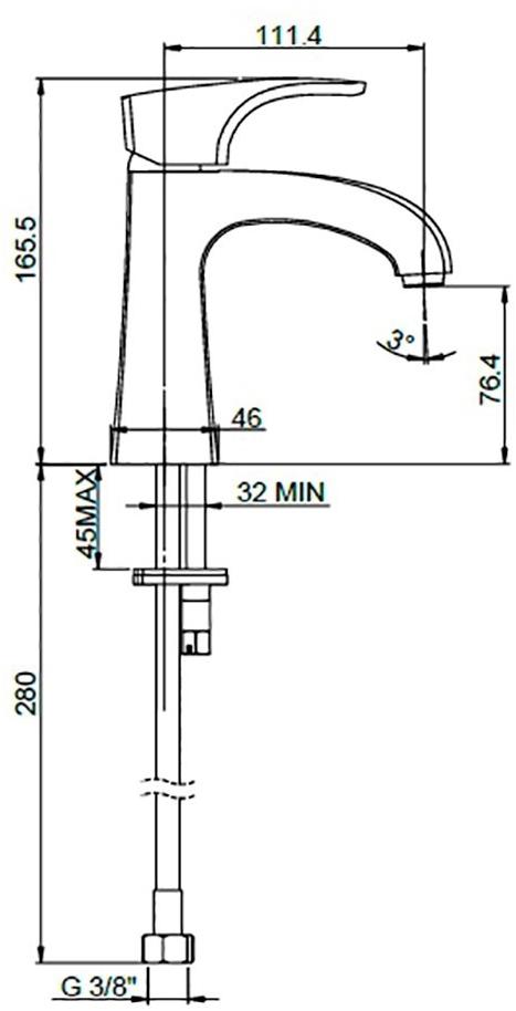 Paini Angel ANCR205LMKM смеситель для раковины - Вид №2