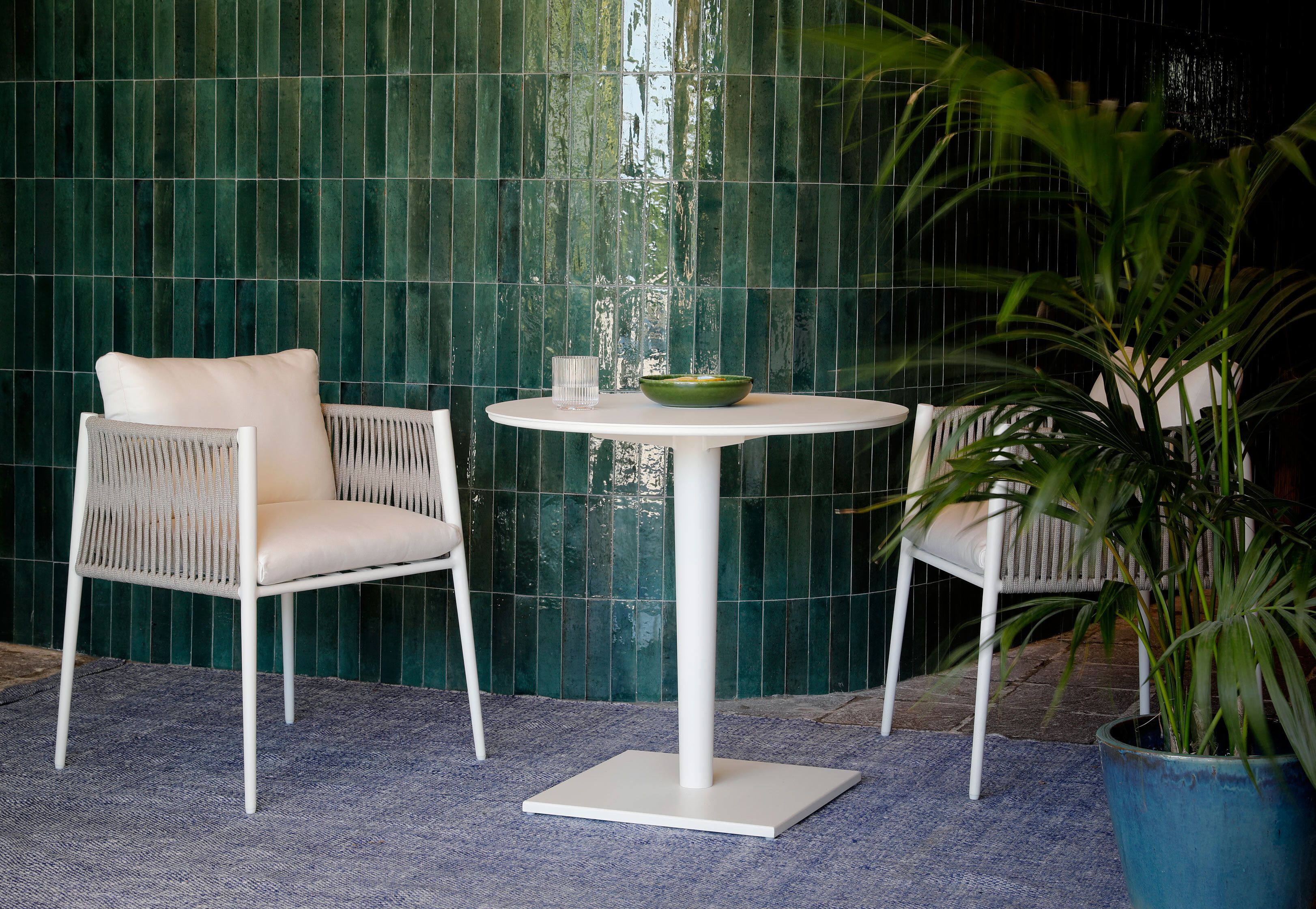 Алюминиевый садовый стул и полиолефиновая веревка Unopiù свет ARCH-00077755 - Вид №6