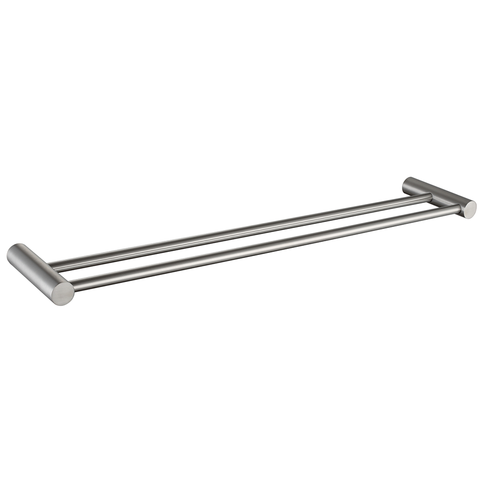 Двойная штанга для полотенец MELANA сатин хром MLN-865002 865 серия
