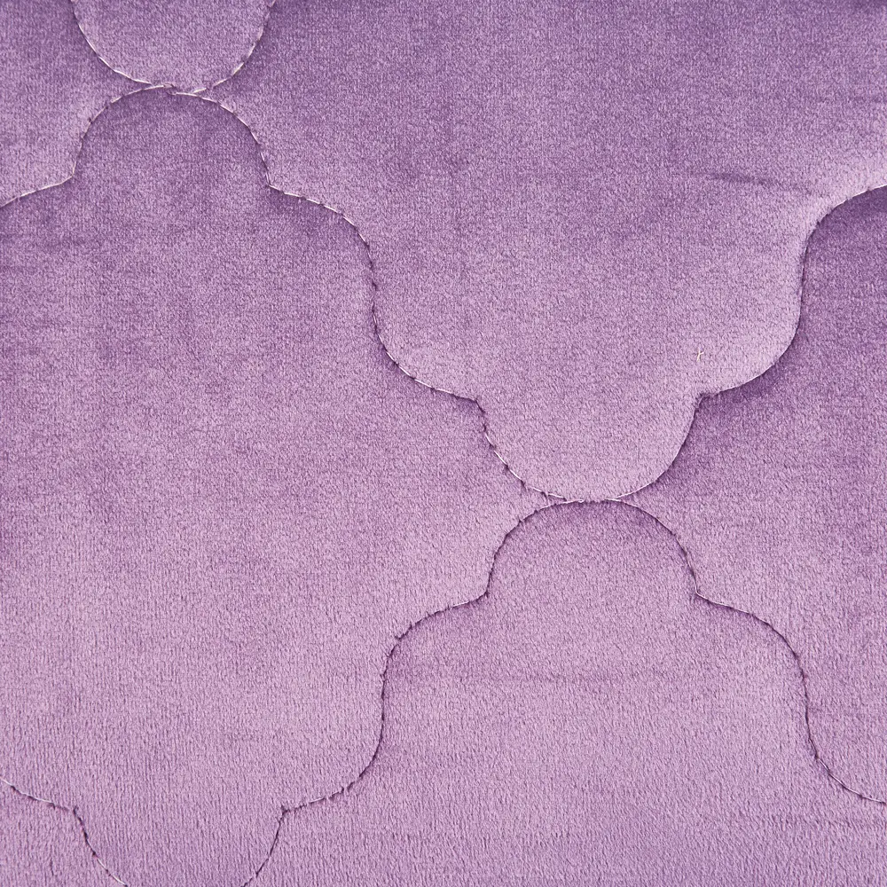 Покрывало Ромб 220x240 см бархат цвет сиреневый Бельвита STLM-2078955 - Вид №1