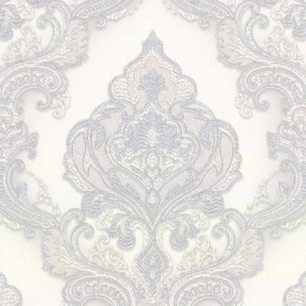 Обои флизелиновые Ovk Desing Баккара белые 1.06 м 10181-01 82637395 STLM-2062008 OVK DESIGN - Вид №1