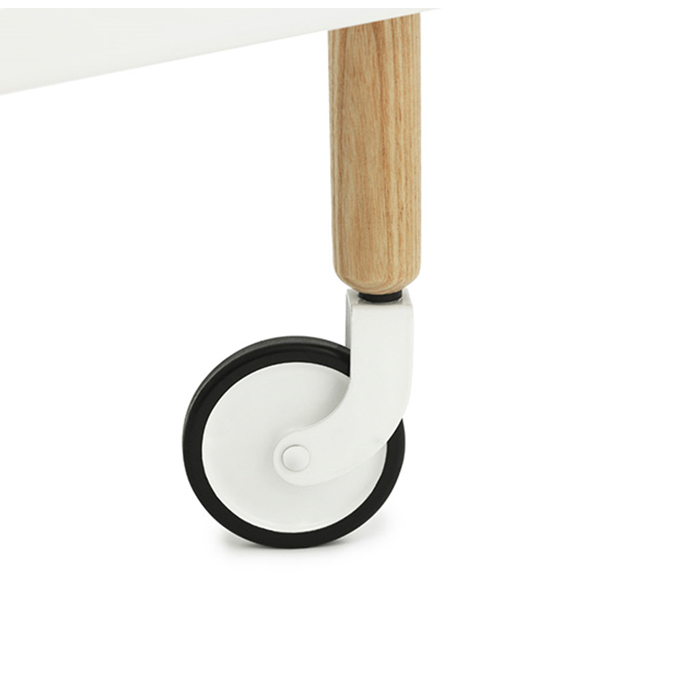 Сервировочный стол на колесиках Block 64х50х35 см, белый Normann Copenhagen 602202 - Вид №1