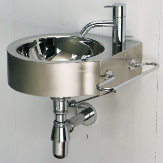 46049 Подвесная раковина настенная овальная Rapsel  белая  - Вид №1