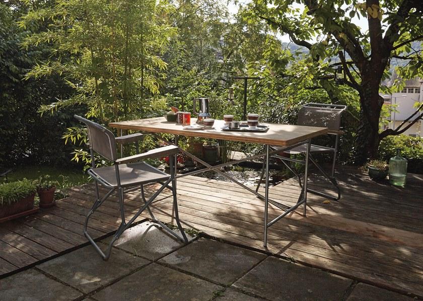 Richard Lampert Прямоугольный стол из стали и дерева Eiermann sun-id-1358098 - Вид №6