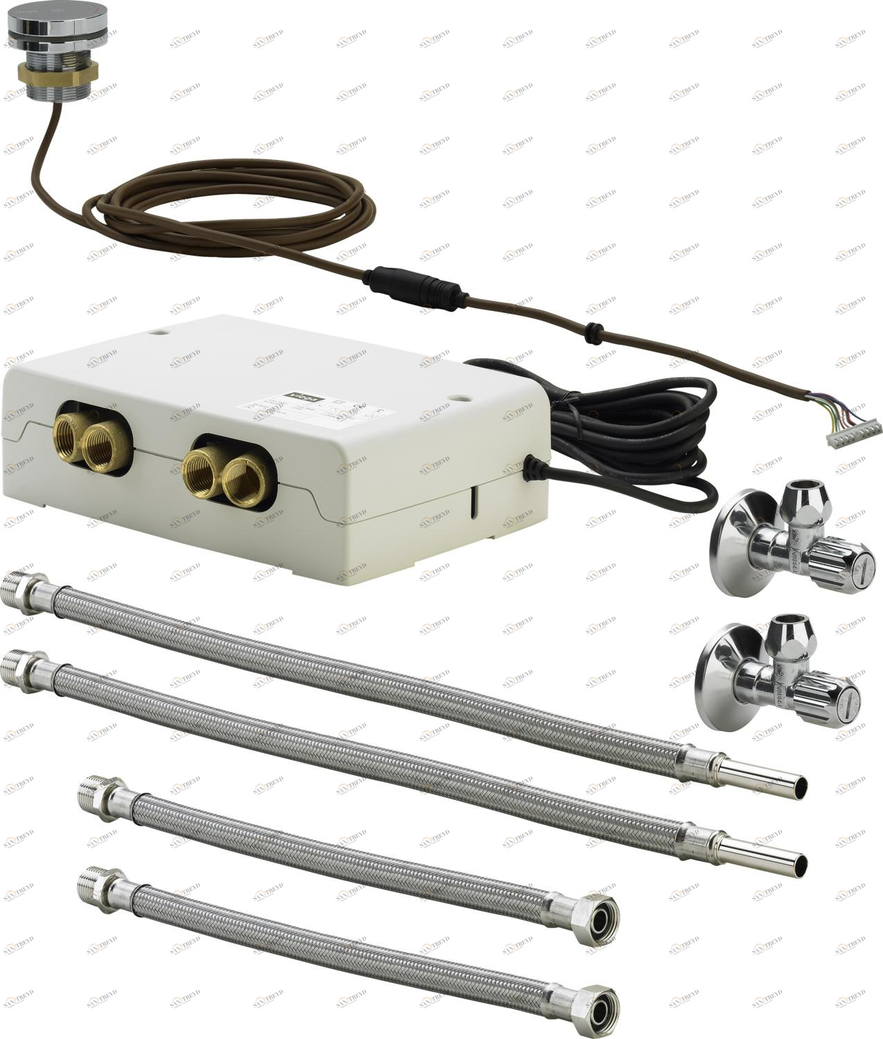 Канализационная арматура  Сифоны для ванн и душевых поддонов  Multiplex Trio E VIEGA 662 295 Модель 6146 Santreyd 