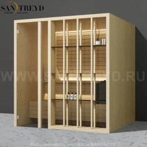 Effegibi YOKU.S80 SA.70100010 Сауна с левой дверью. Мощность: 8 кВт макс. Размеры: длина 202 см, ширина 180 см. Отделка: осина термообработанная