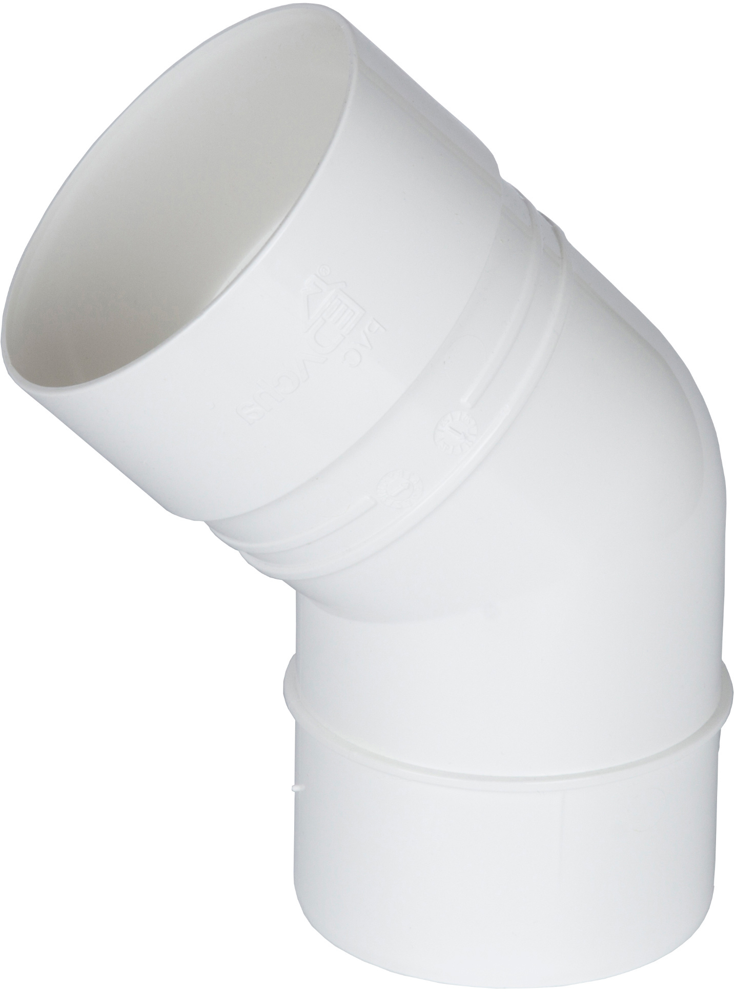 81930127 Колено Dacha 80 мм 45 градусов белый STLM-0014093 DÖCKE