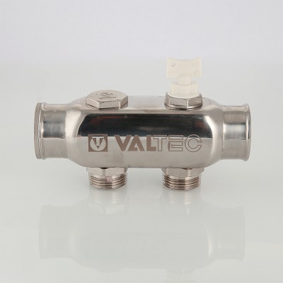VTc.505.SS.060508 Коллектор из нержавеющей стали с межосевым расстоянием выходов 50 мм Valtec 1", 8 x 3/4", "евроконус"  - Вид №8