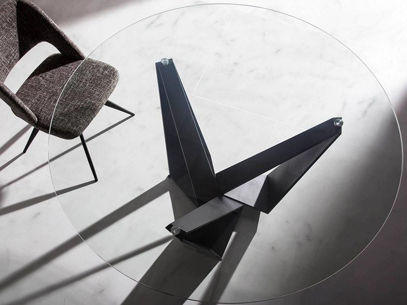 Angel Cerdá Круглый стол для гостиной из нержавеющей стали и стекла Loft tendencia 1045 Angel Cerda - Вид №3