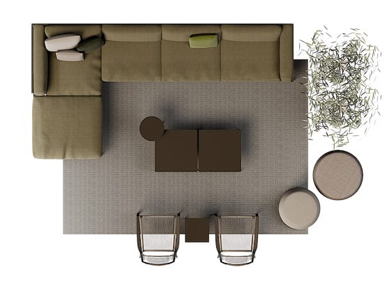 Ткань диван TRIBÙ Natal Alu ARCH-00017591 - Вид №15